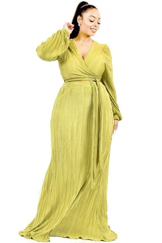 "Starburst" Two Piece-Skirt Set (Regular & Plus Size)