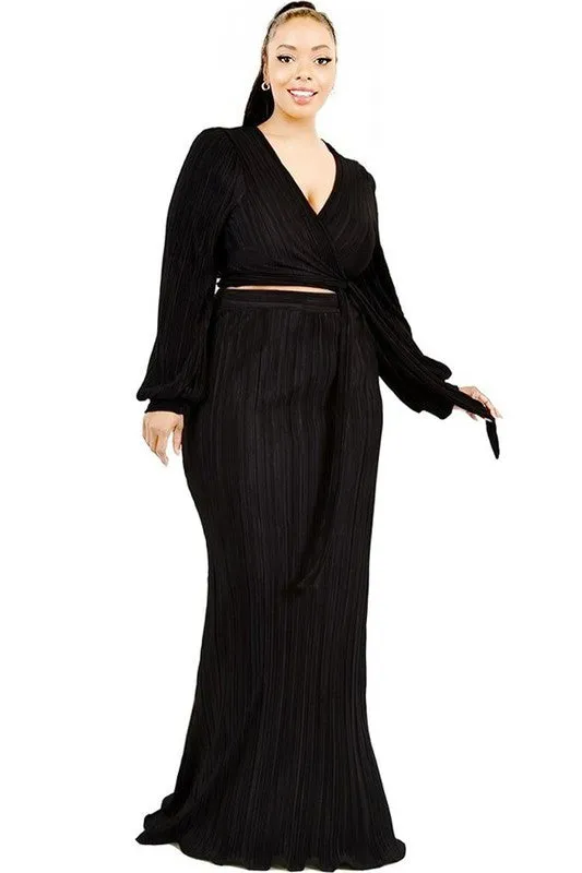"Starburst" Two Piece-Skirt Set (Regular & Plus Size)
