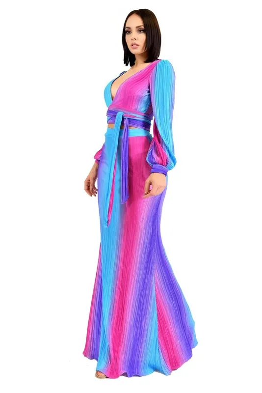 "Starburst" Two Piece-Skirt Set (Regular & Plus Size)