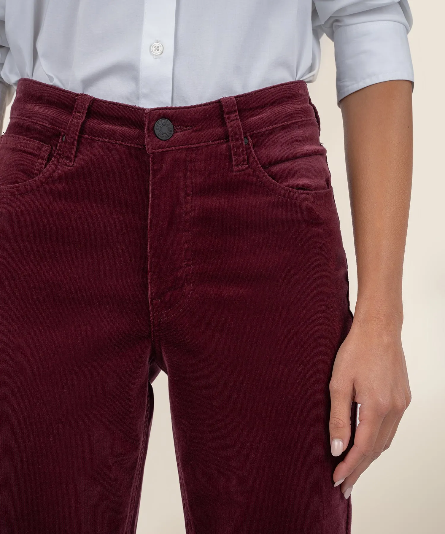 Rachael Petite Corduroy Mom Jean - FINAL SALE