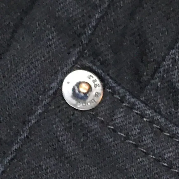 Rag &amp; Bone Black Hampton Jean 10 Inch Capri Size 25