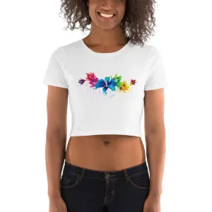 Rainbow Lilies Crop Tee