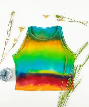 Rainbow Quartz Tie Dye Crop Top