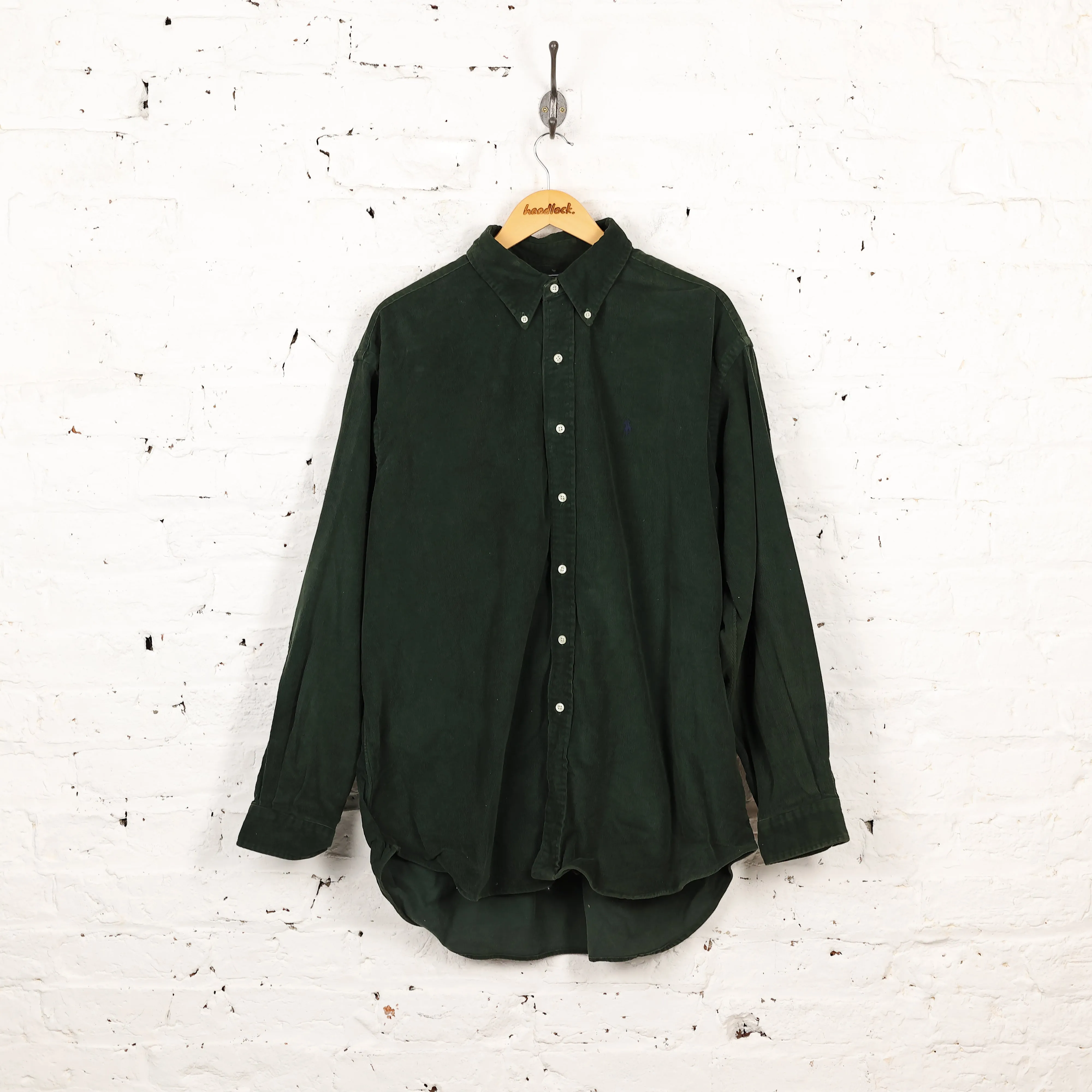 Ralph Lauren Blake Corduroy Shirt - Green - XL