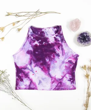 Raspberry Lilac Tie Dye Crop Top