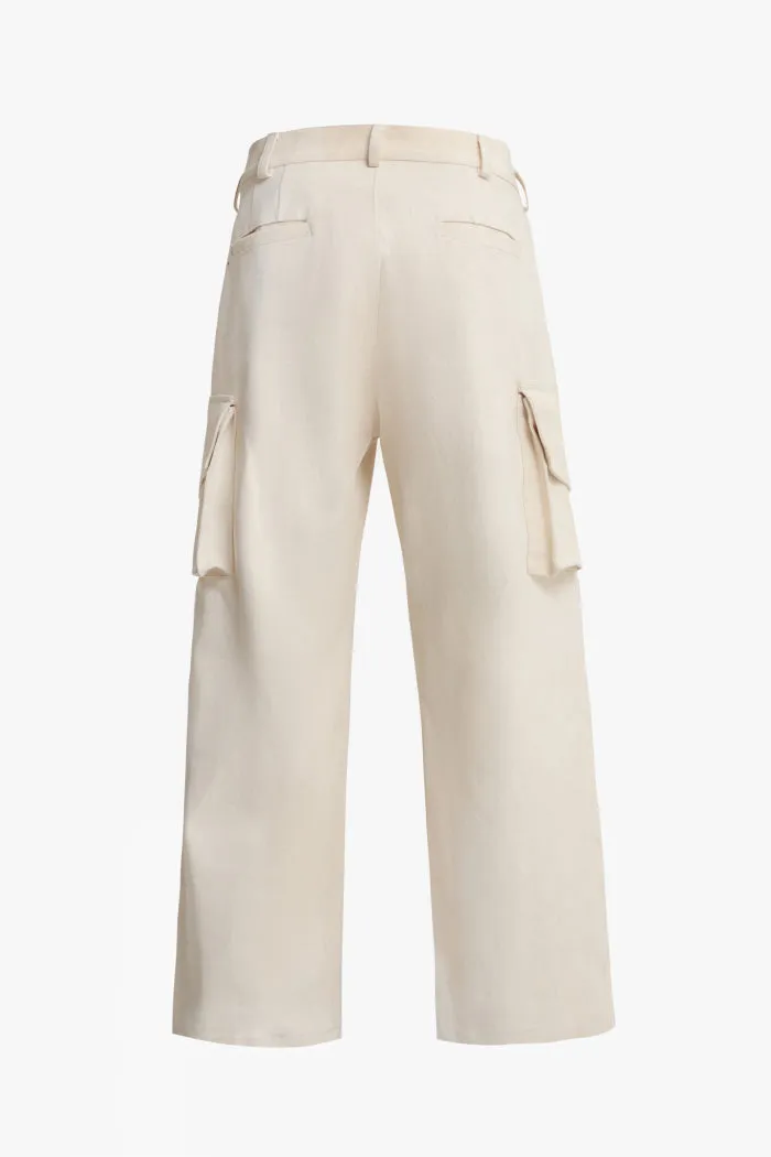Raw Denim Cargo Pants