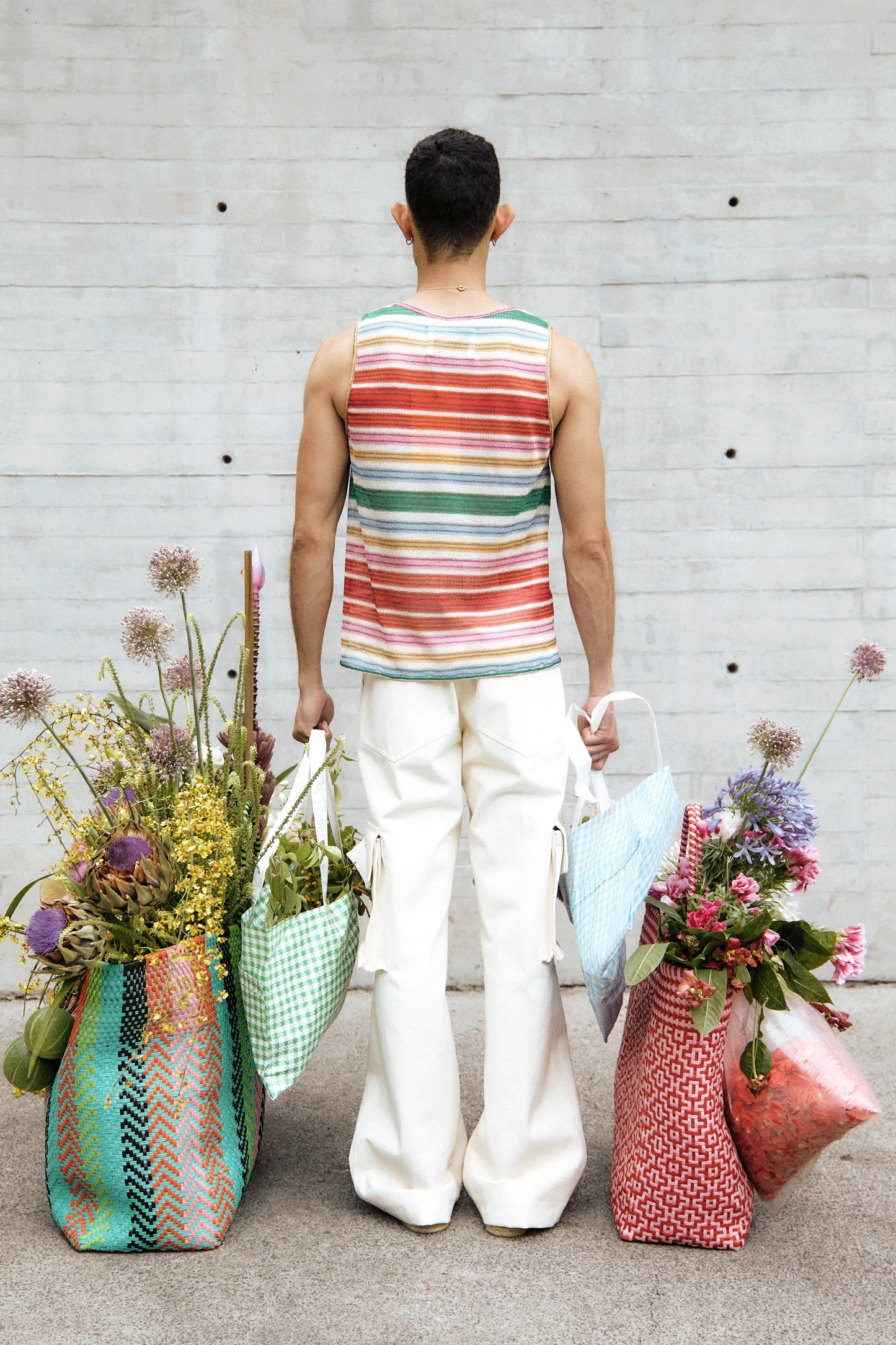 Raw Denim Cargo Pants
