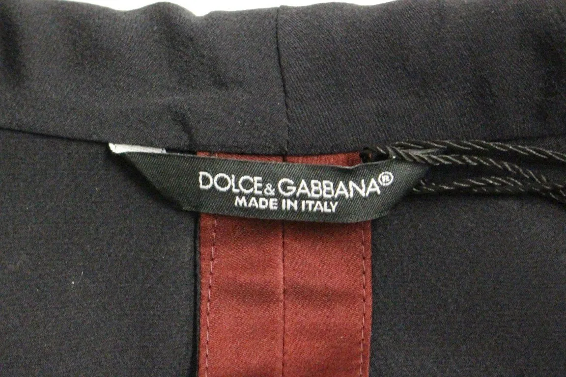 Red burgundy slim fit smoking blazer