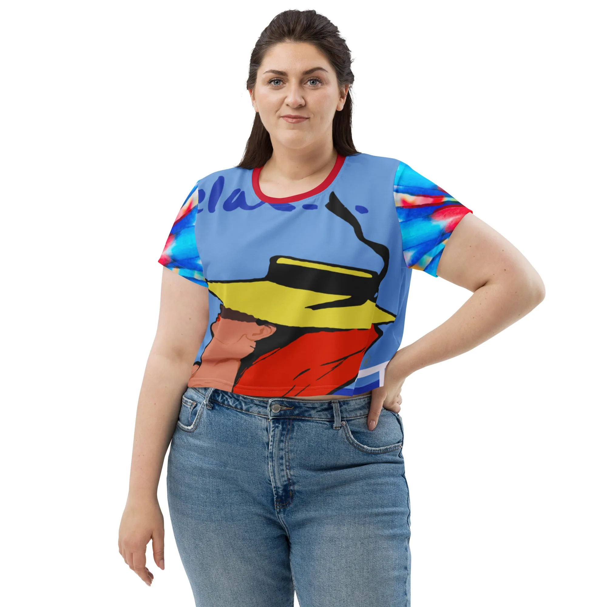 Relax Go To IT! AOP Crop Top