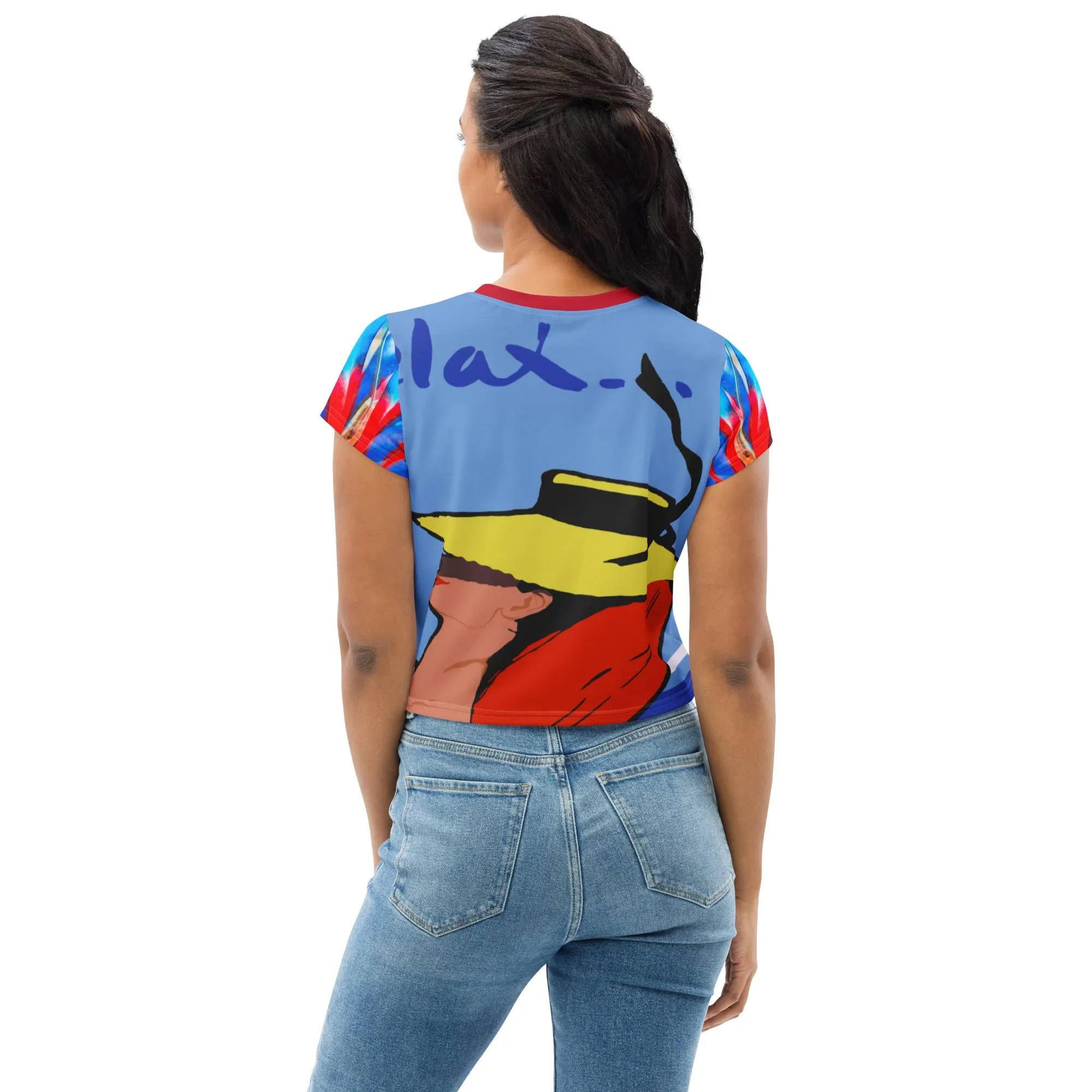 Relax Go To IT! AOP Crop Top