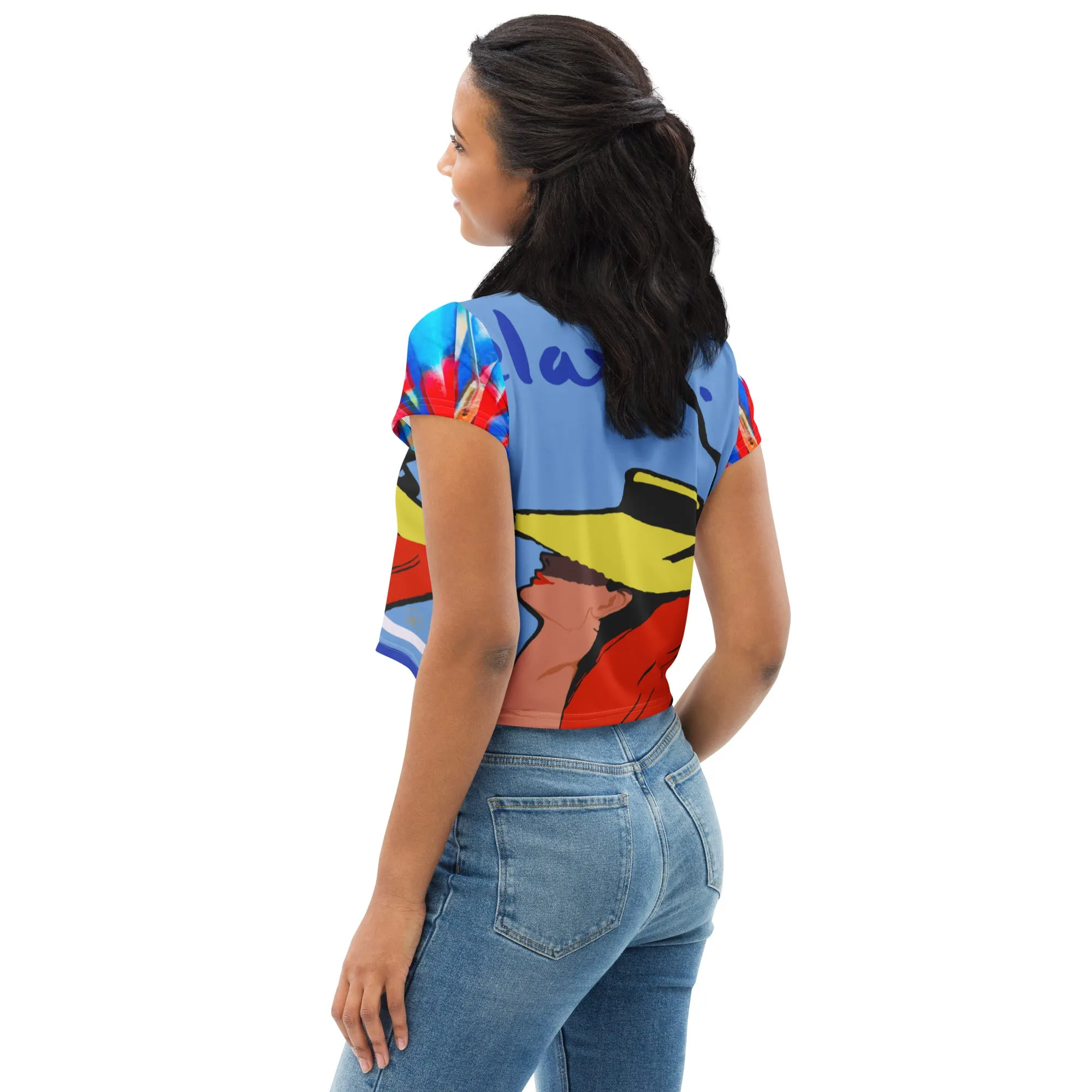 Relax Go To IT! AOP Crop Top