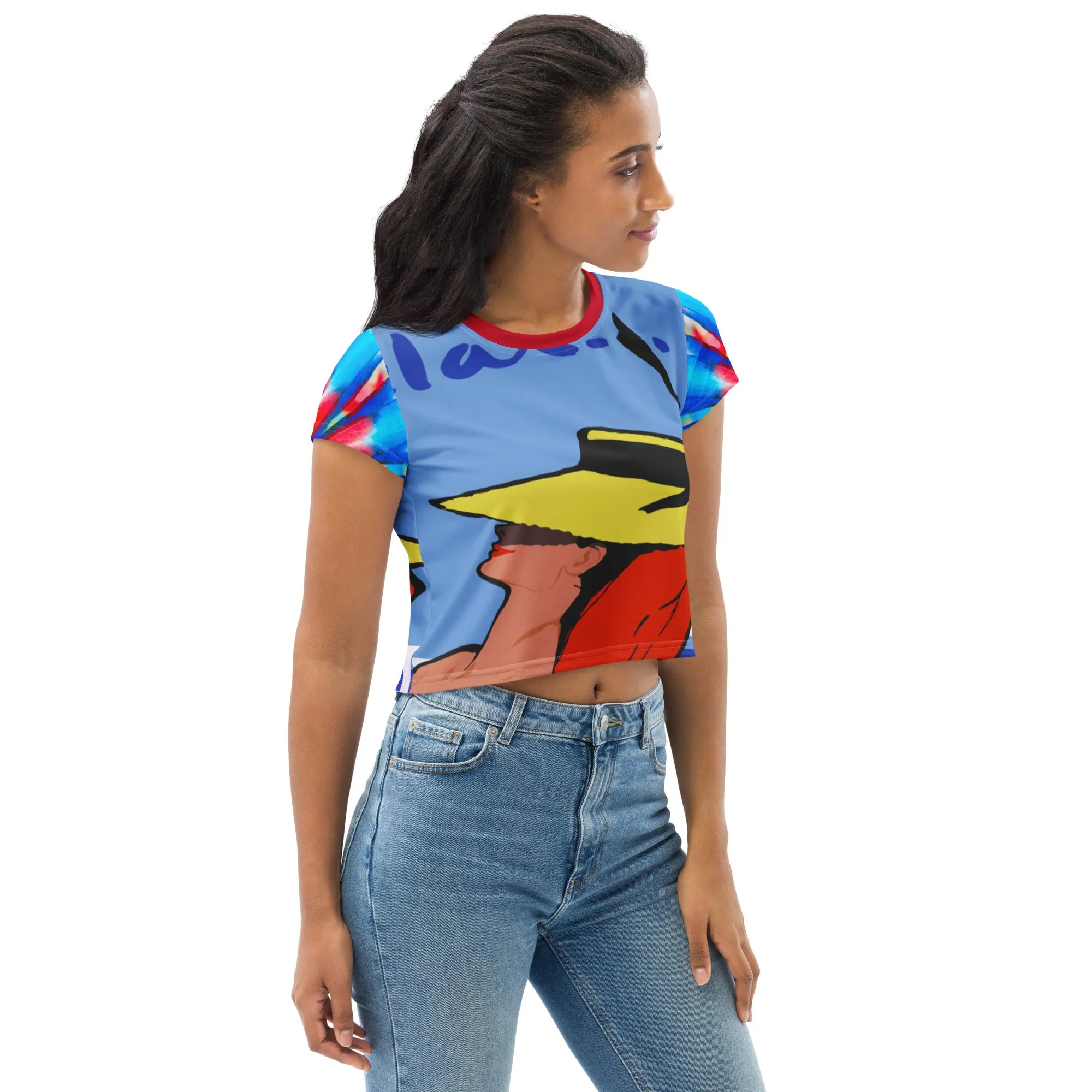 Relax Go To IT! AOP Crop Top