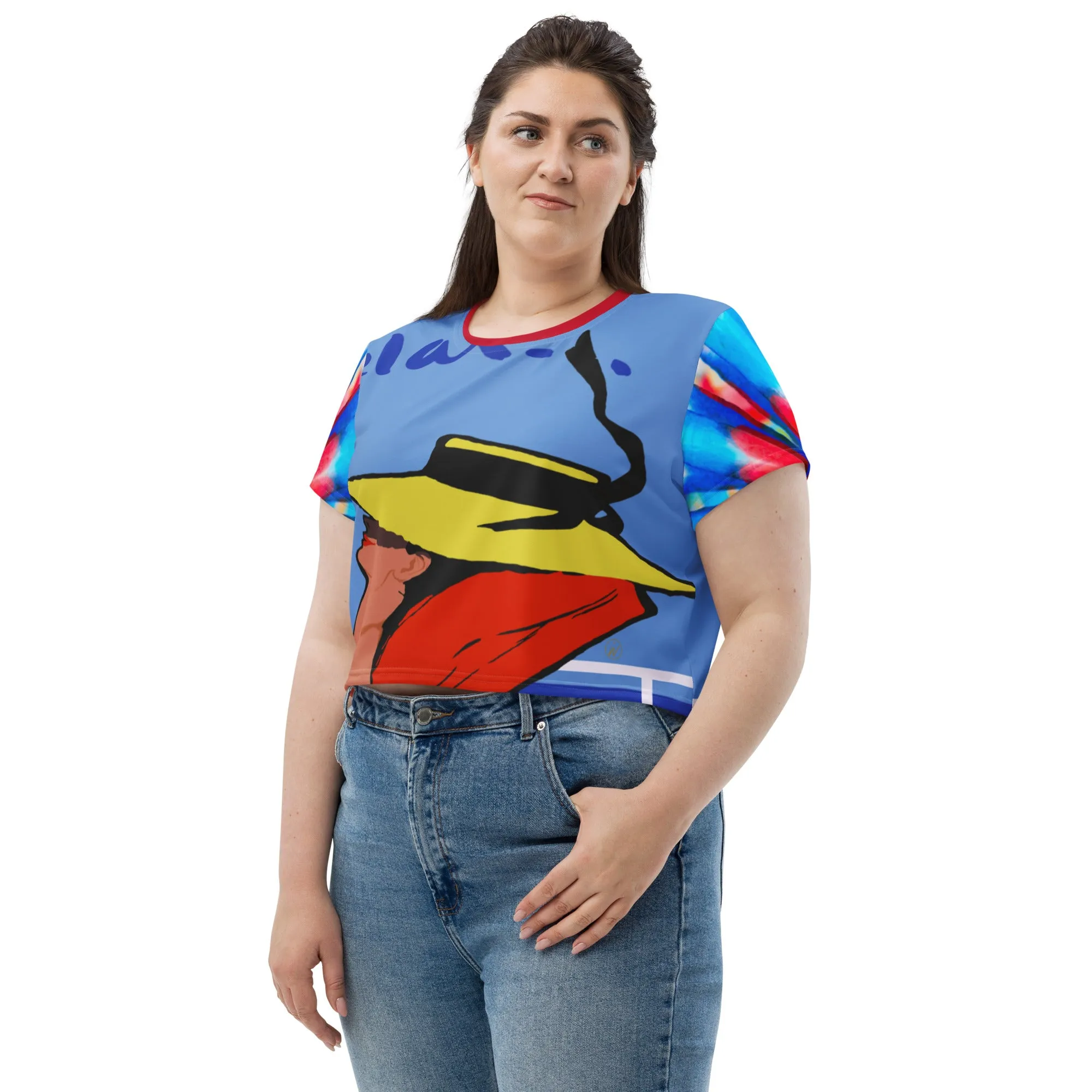 Relax Go To IT! AOP Crop Top