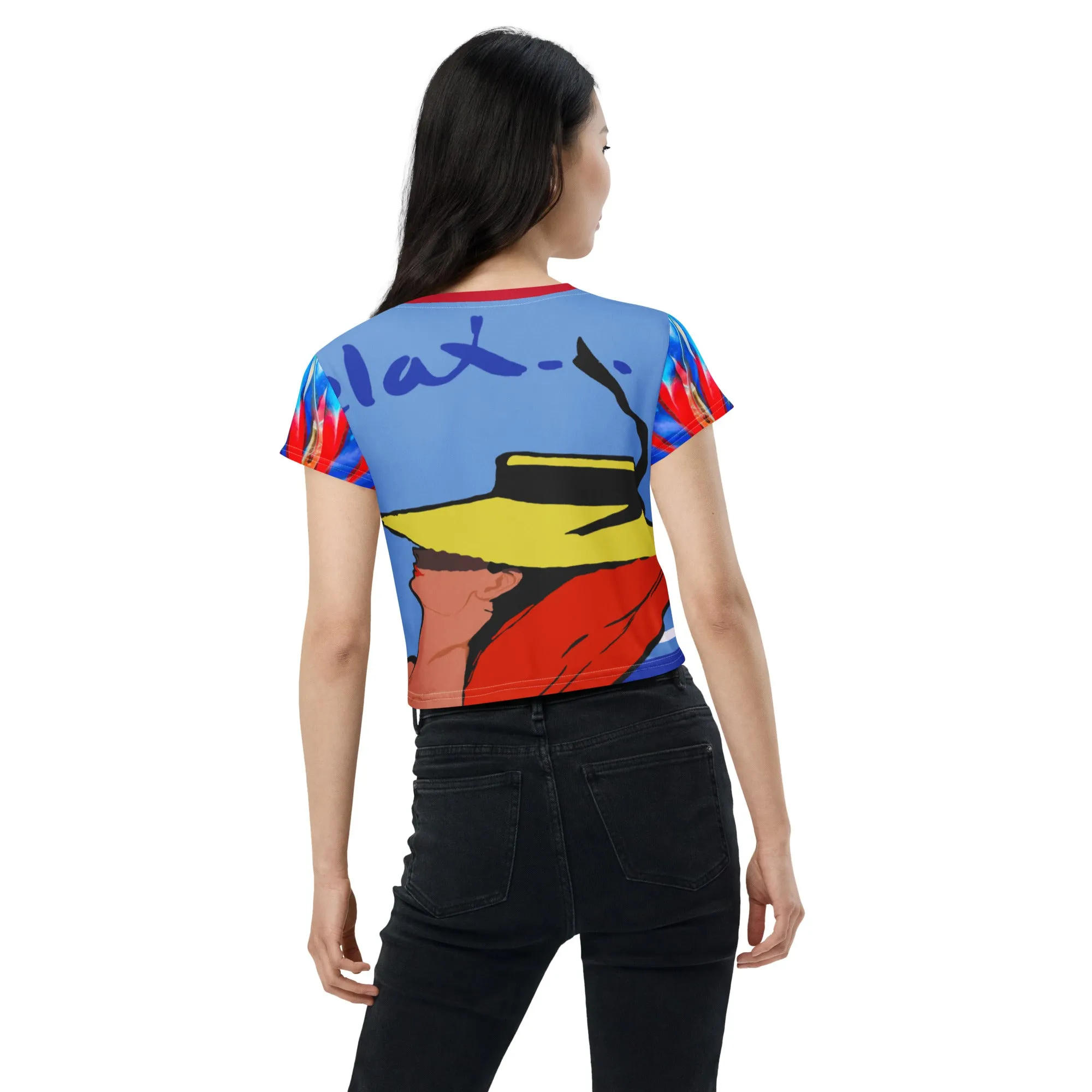 Relax Go To IT! AOP Crop Top