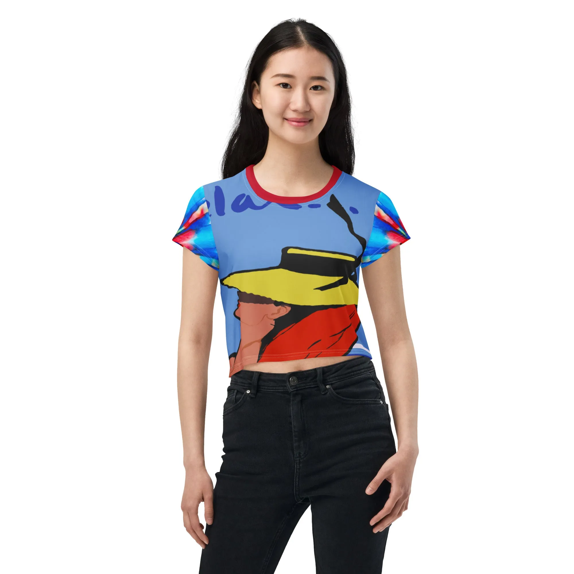 Relax Go To IT! AOP Crop Top