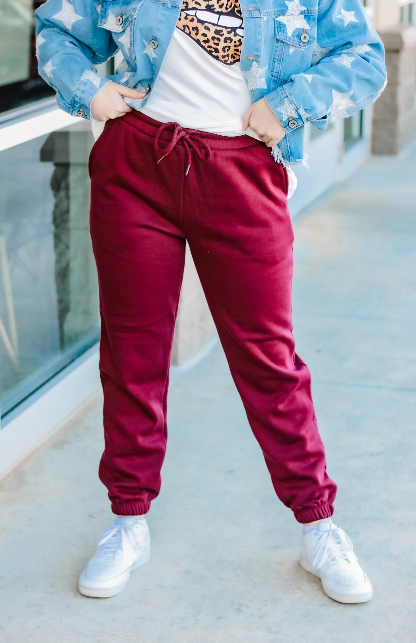 Relax with Me Lounge Pants in Burgundy