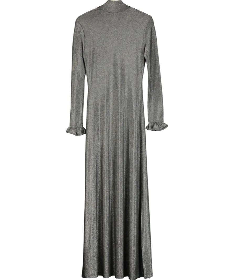 Religion Grey Tanzanite High-neck Maxi Dress UK XS