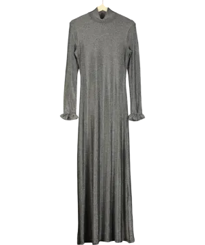 Religion Grey Tanzanite High-neck Maxi Dress UK XS