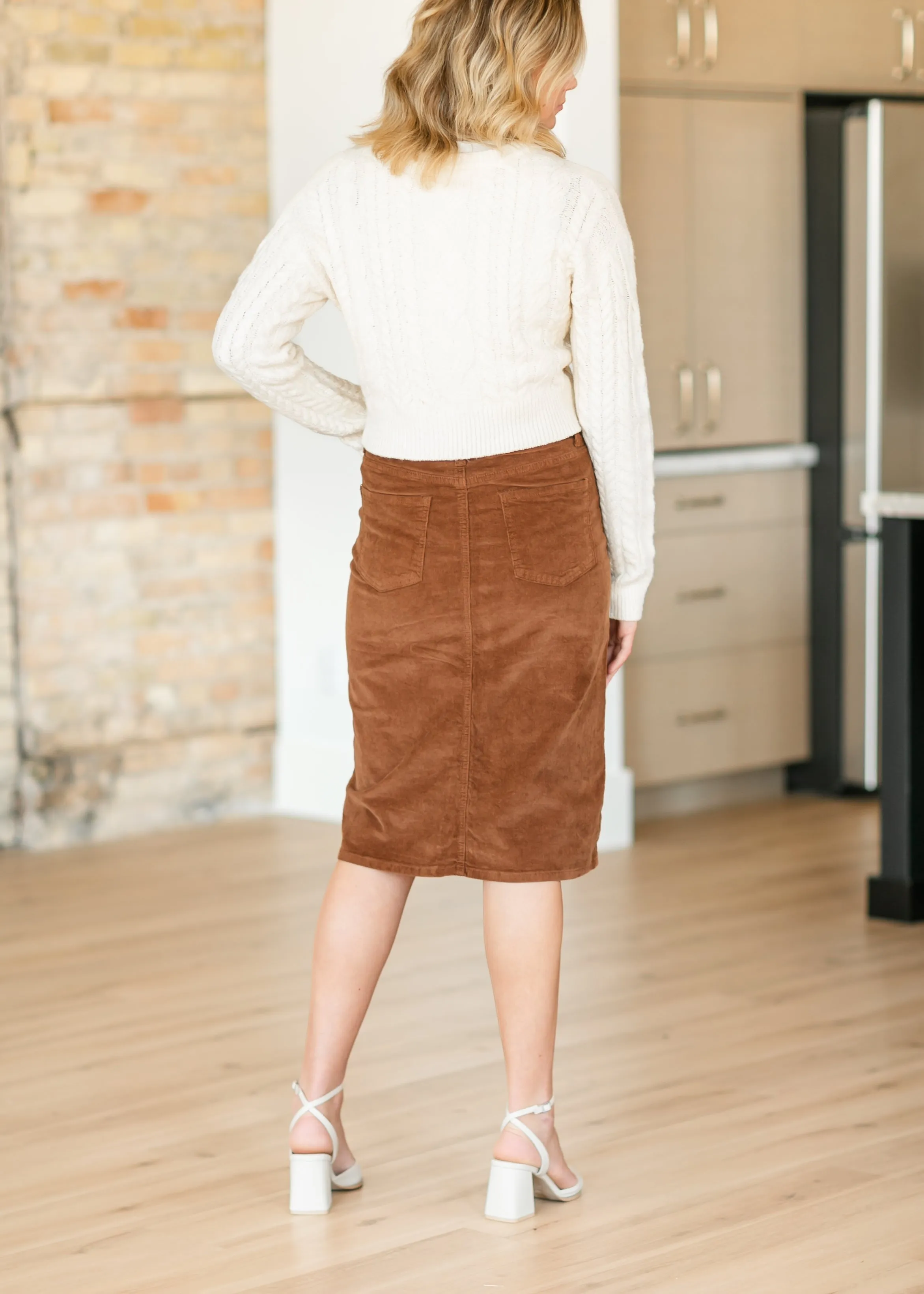 Remi Corduroy Midi Skirt - FINAL SALE