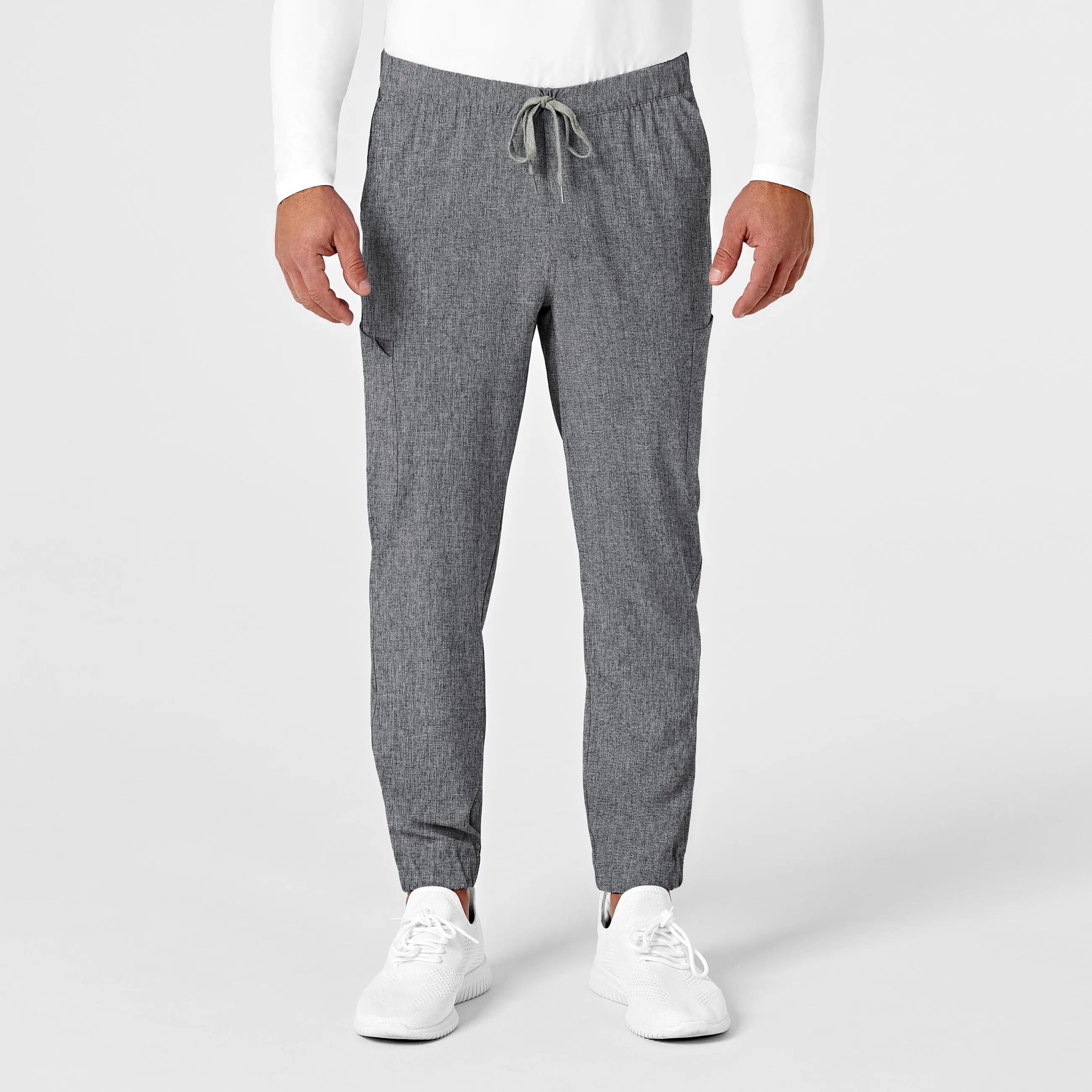 RENEW 5034 Men's Jogger Scrub Pants Grey Heather