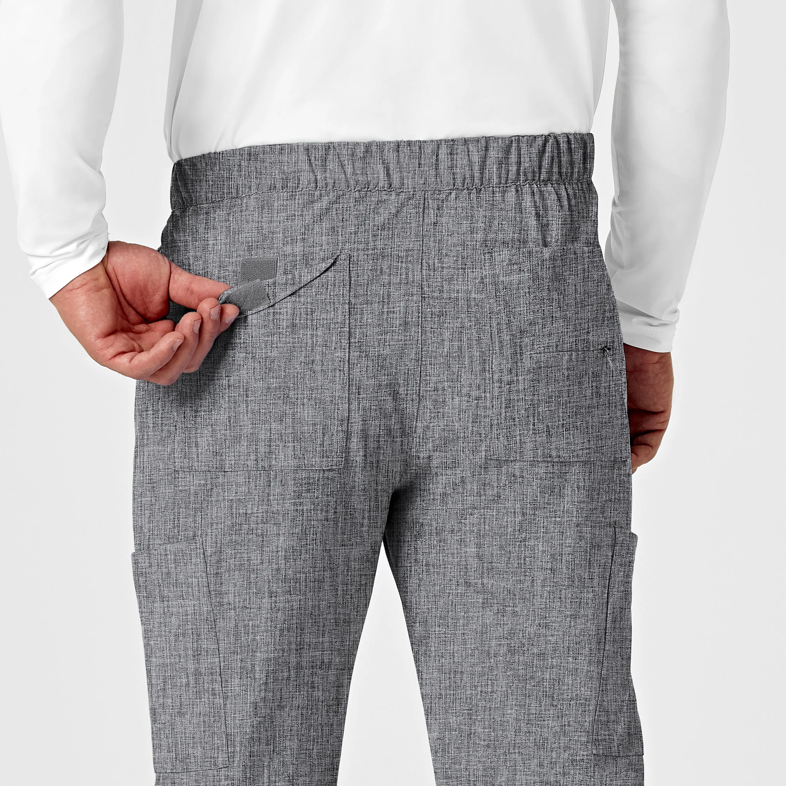 RENEW 5034 Men's Jogger Scrub Pants Grey Heather