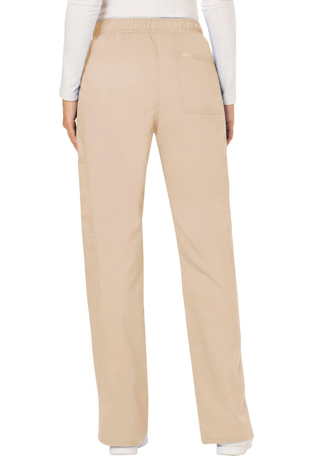 Revolution WW120 Mid Rise Moderate Flare Drawstring Pants Khaki