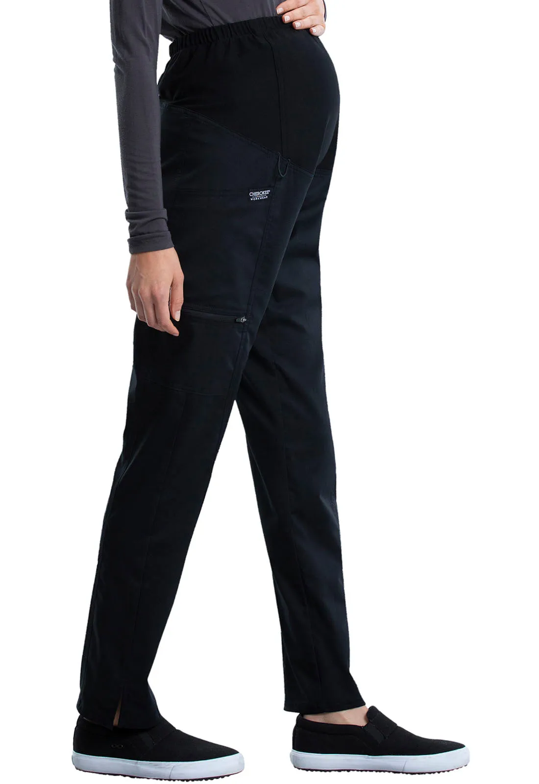 Revolution WW155 Maternity Straight Leg Pants Black