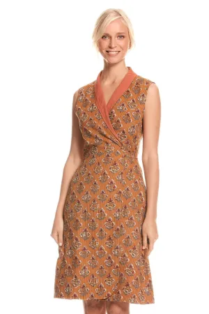 Rhianna Reversible Wrap Dress - Neem & Clay