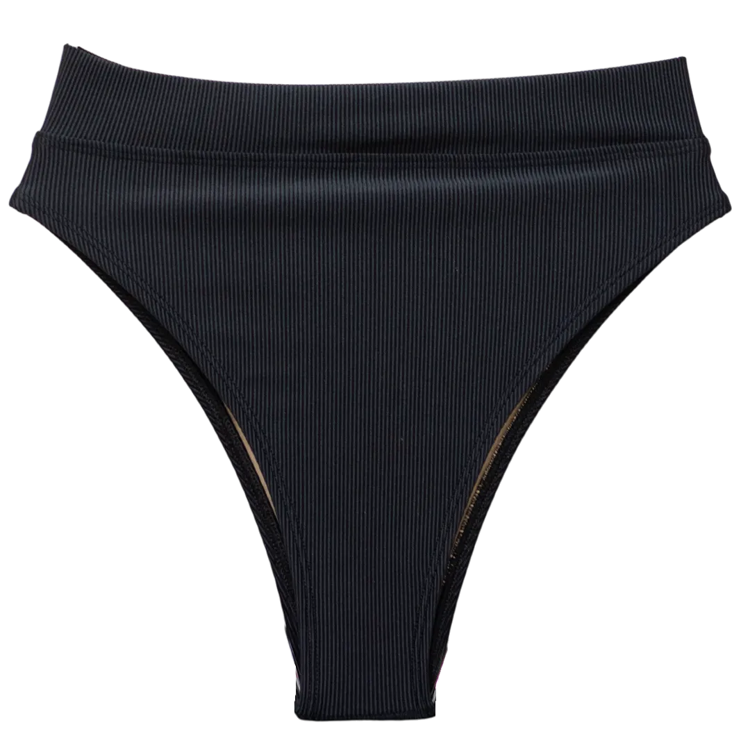 Ribbed Black Blake Bottom