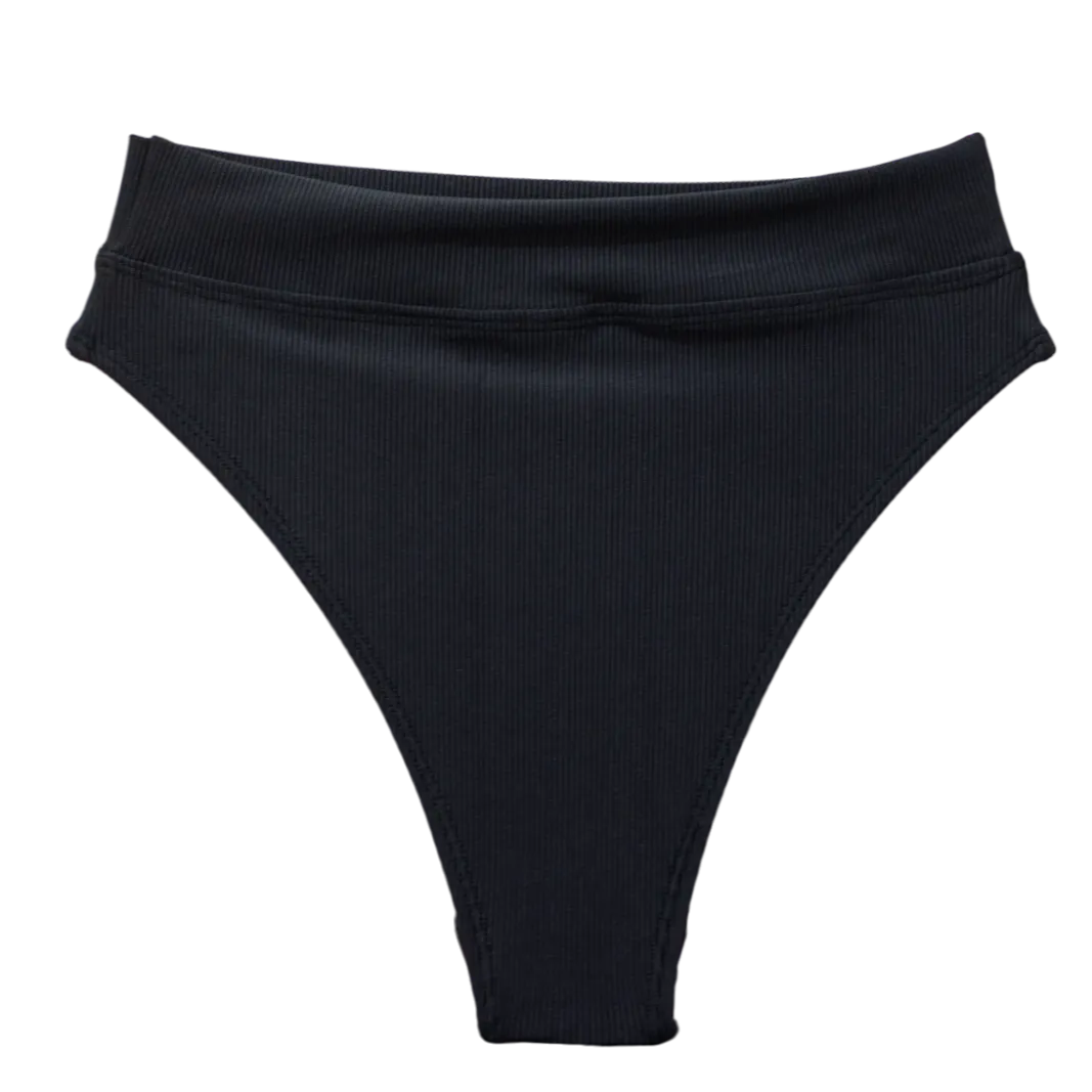 Ribbed Black Blake Bottom