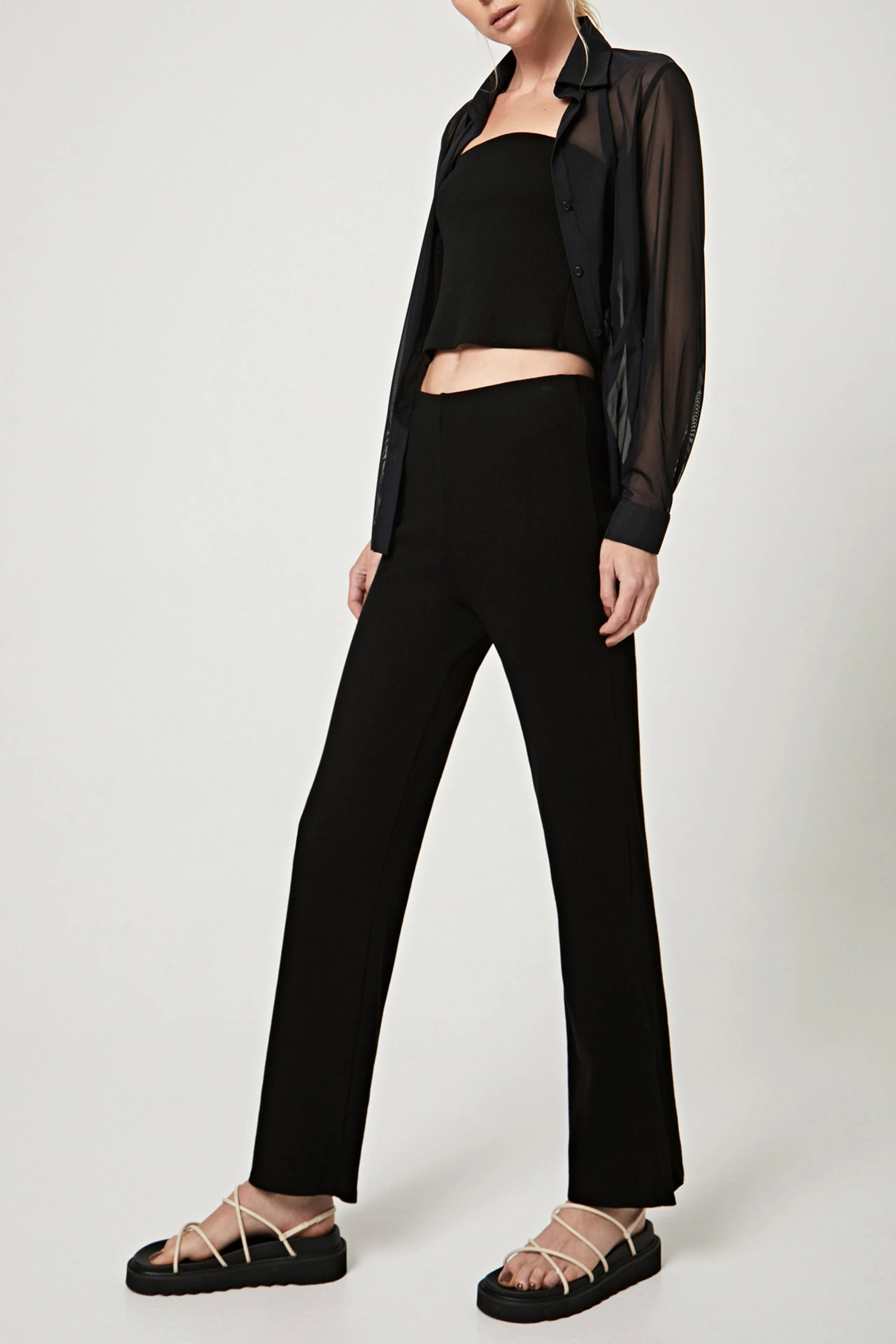Ribbed Crop Tube Top
