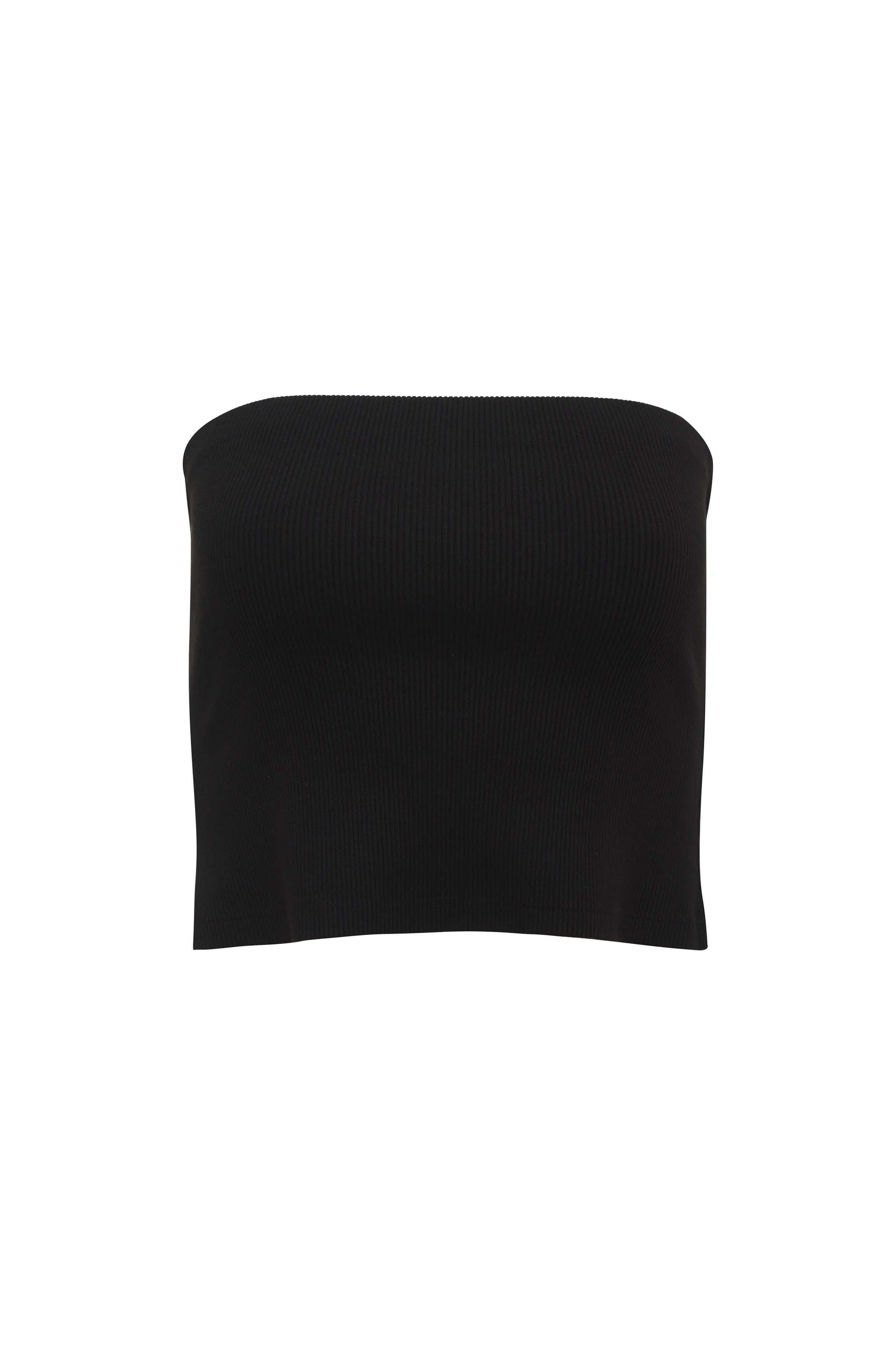 Ribbed Crop Tube Top