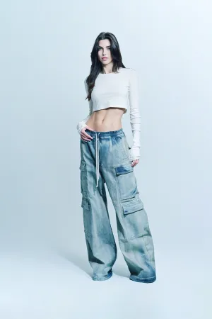 RICK OWENS DRKSHDW | DOUBLE CARGO JUMBO JEANS