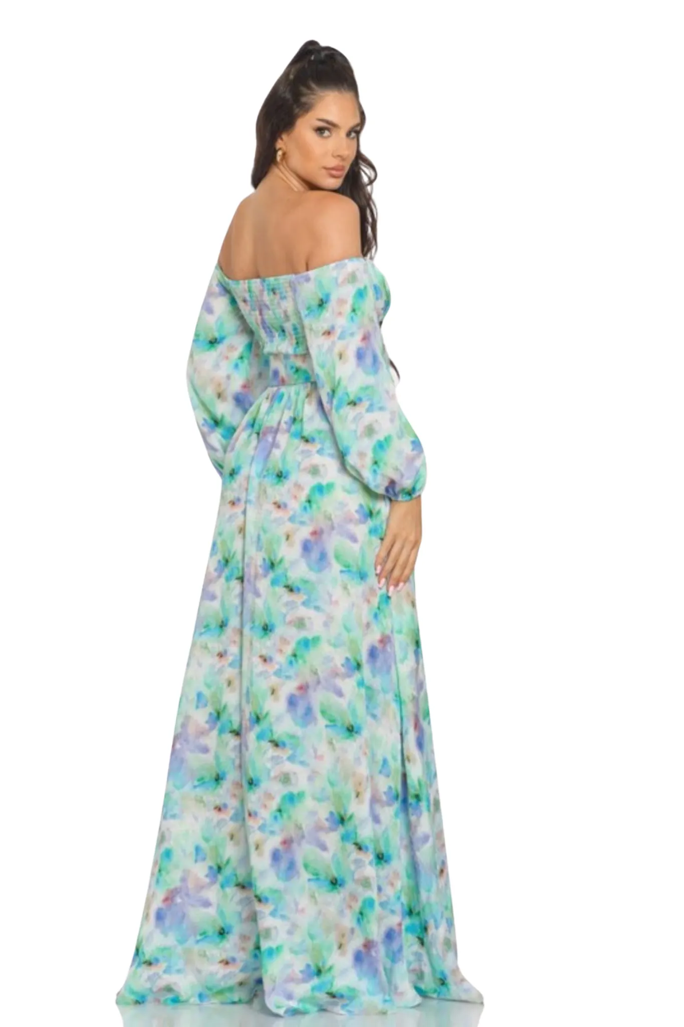 Rissa Floral Print Maxi Dress