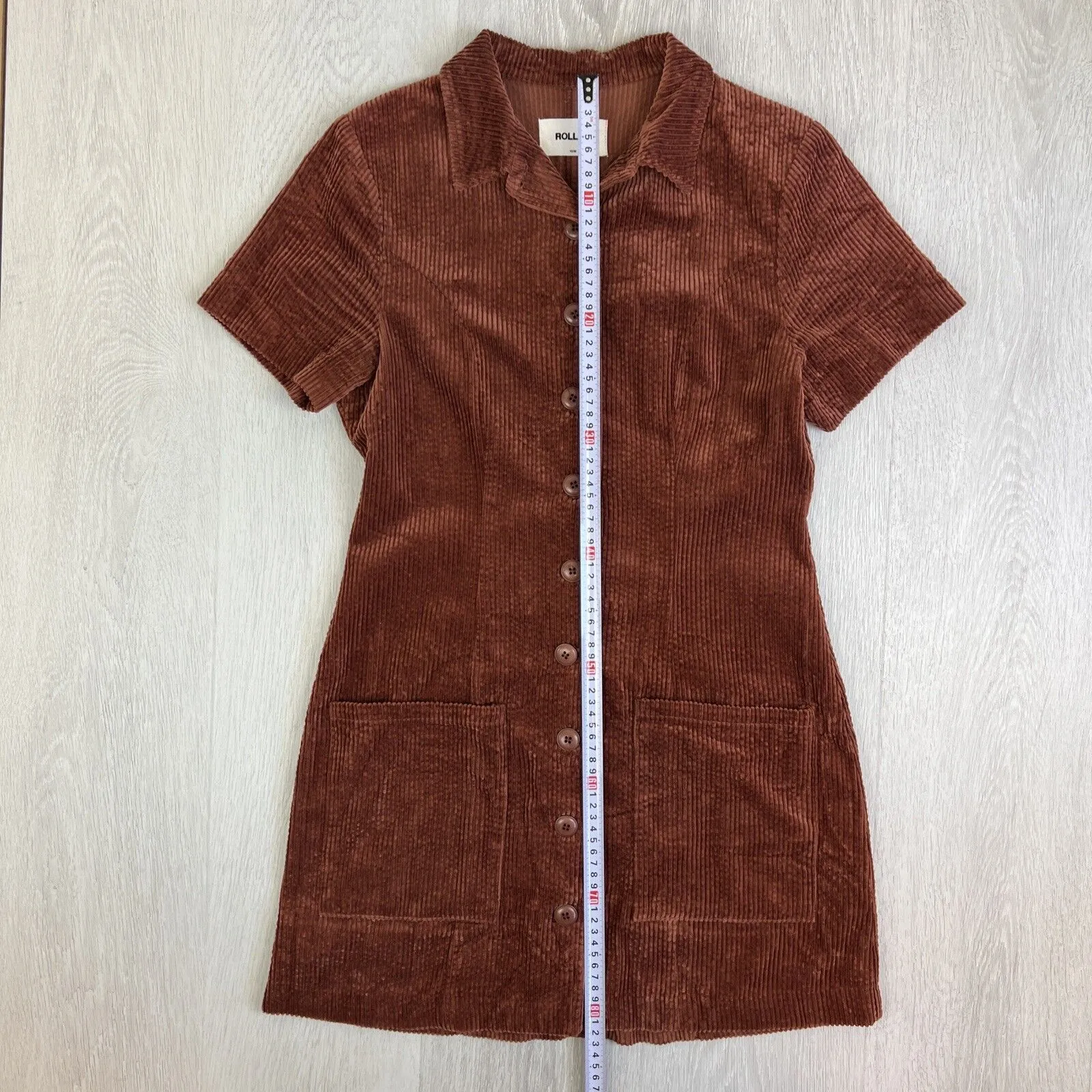 Rolla's Womens Brown Corduroy Dress Size 10/M
