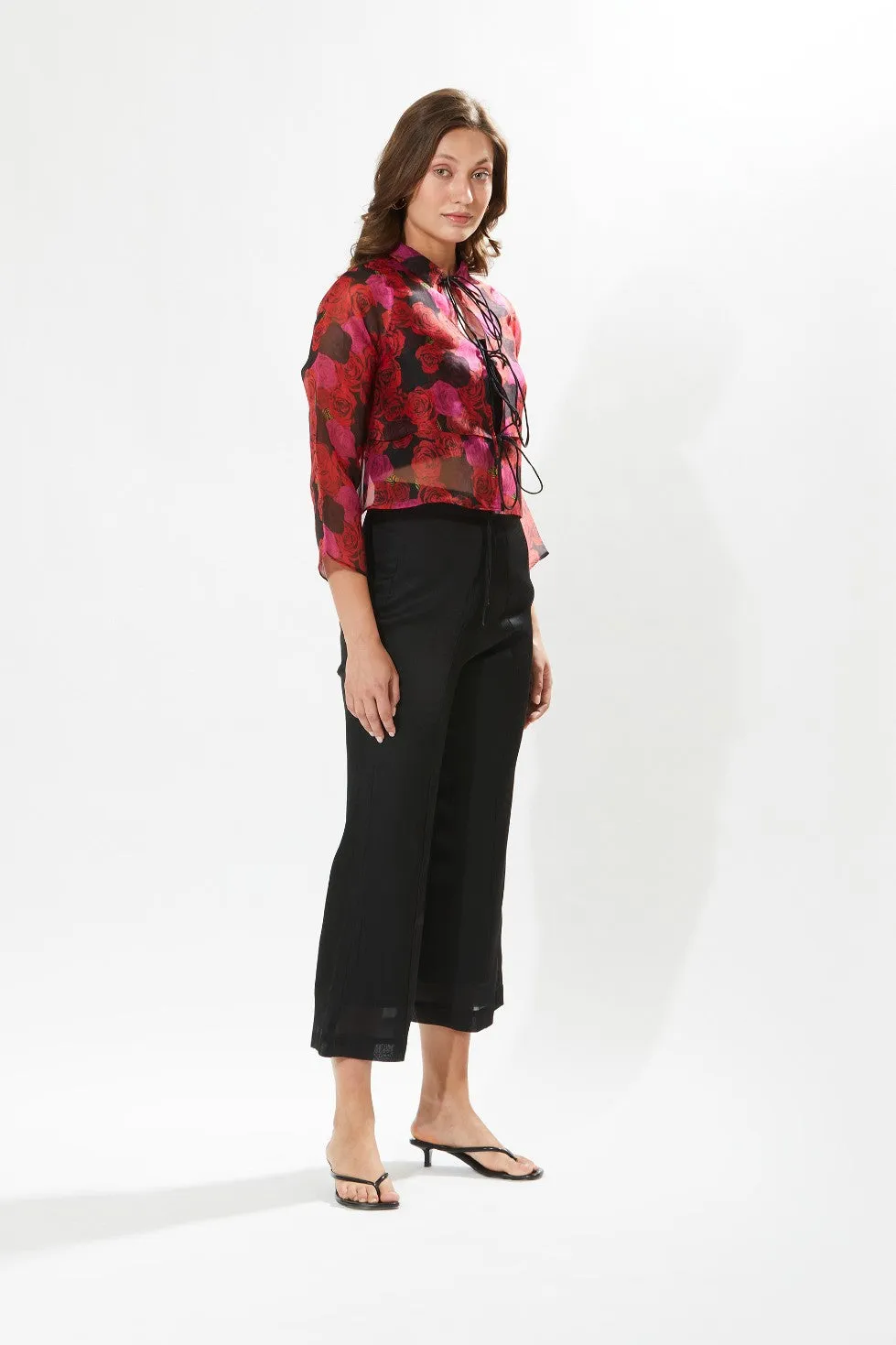 Rosa tie-up jacket and pant set