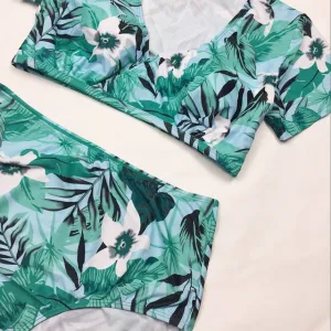 ROSIE Plus Size Floral Print Bikini & Cover Up