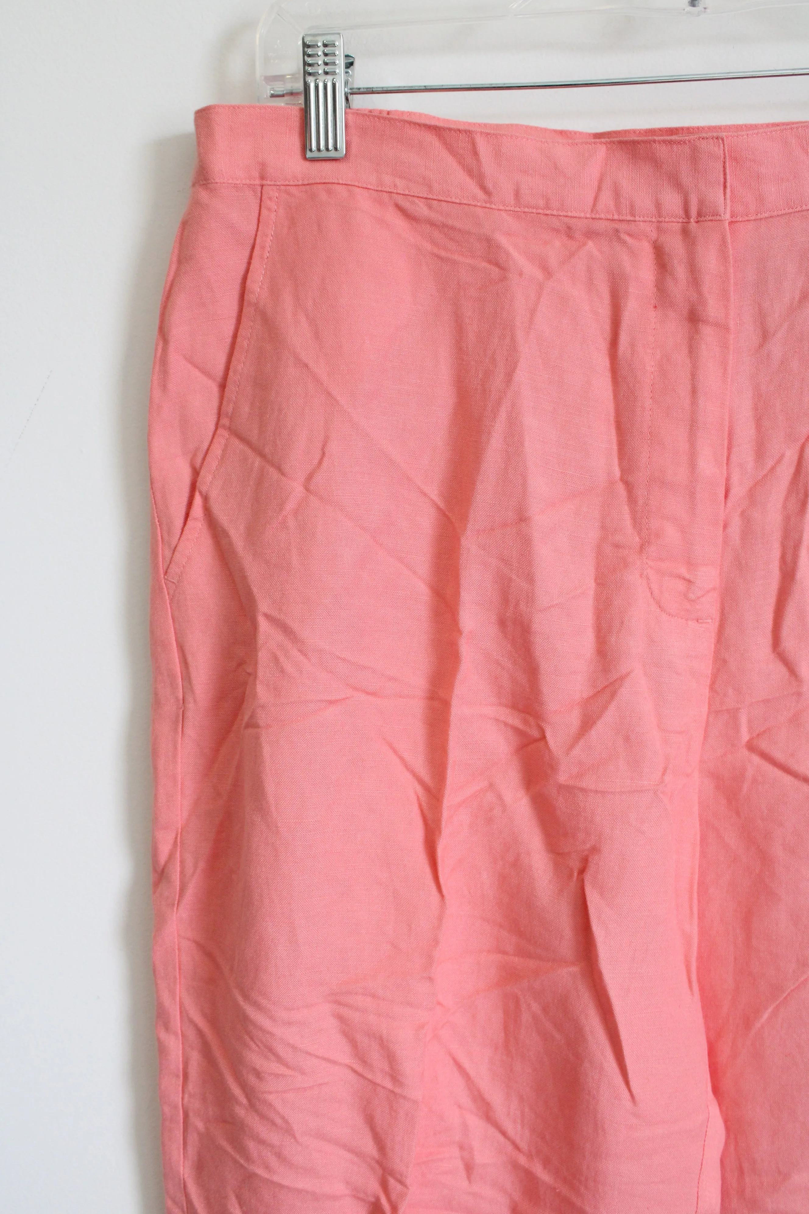 Ruby Rd. Pink Linen Blend Capri | 10