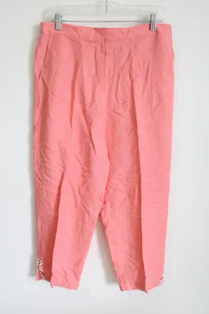 Ruby Rd. Pink Linen Blend Capri | 10