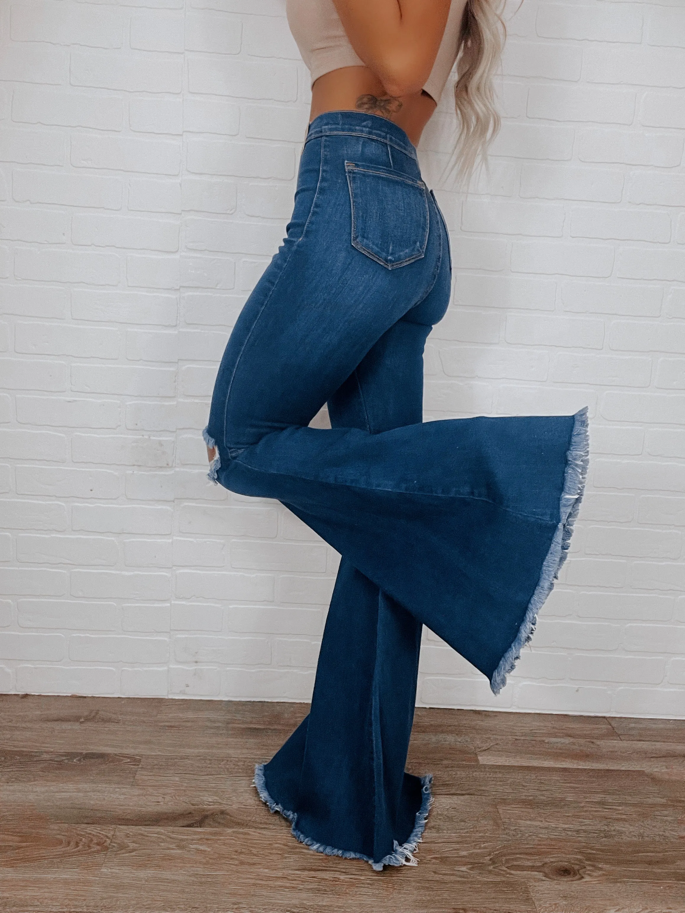 Run This Town Flares (Medium Wash)