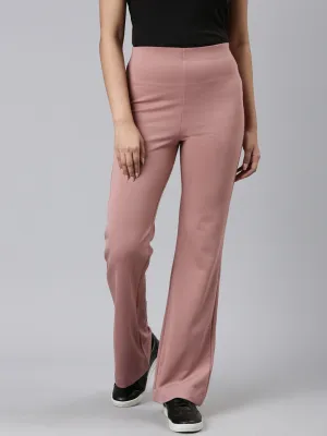 Rusty Pink Roma Ponte Flared Pant