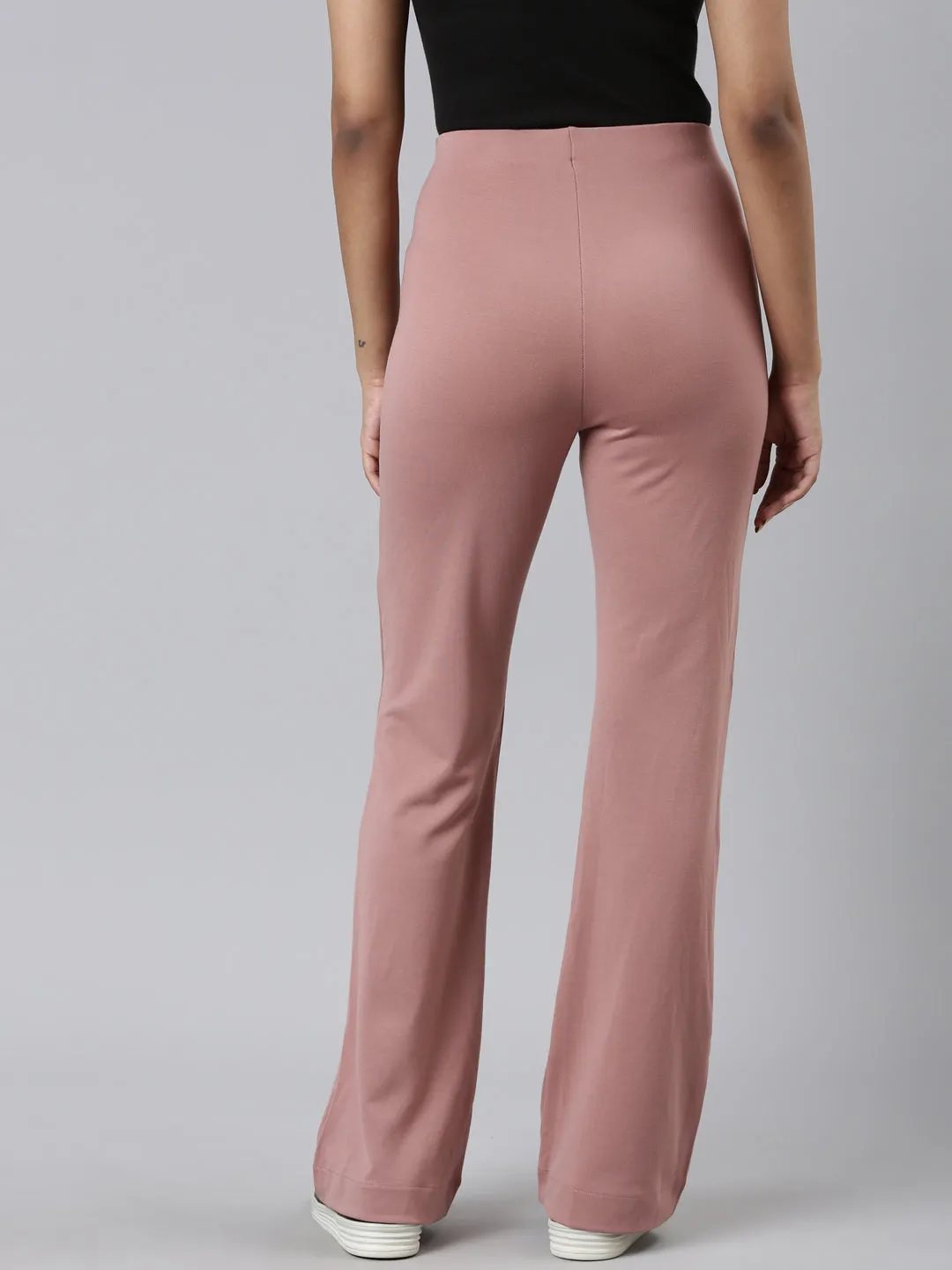 Rusty Pink Roma Ponte Flared Pant