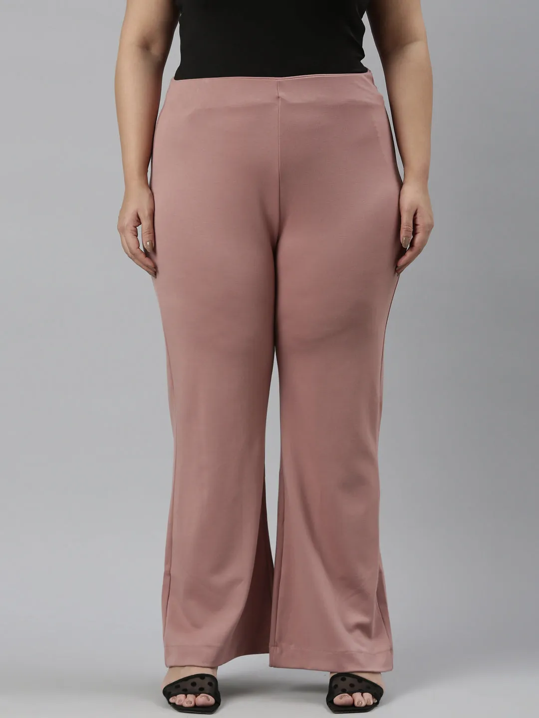 Rusty Pink Roma Ponte Flared Pant