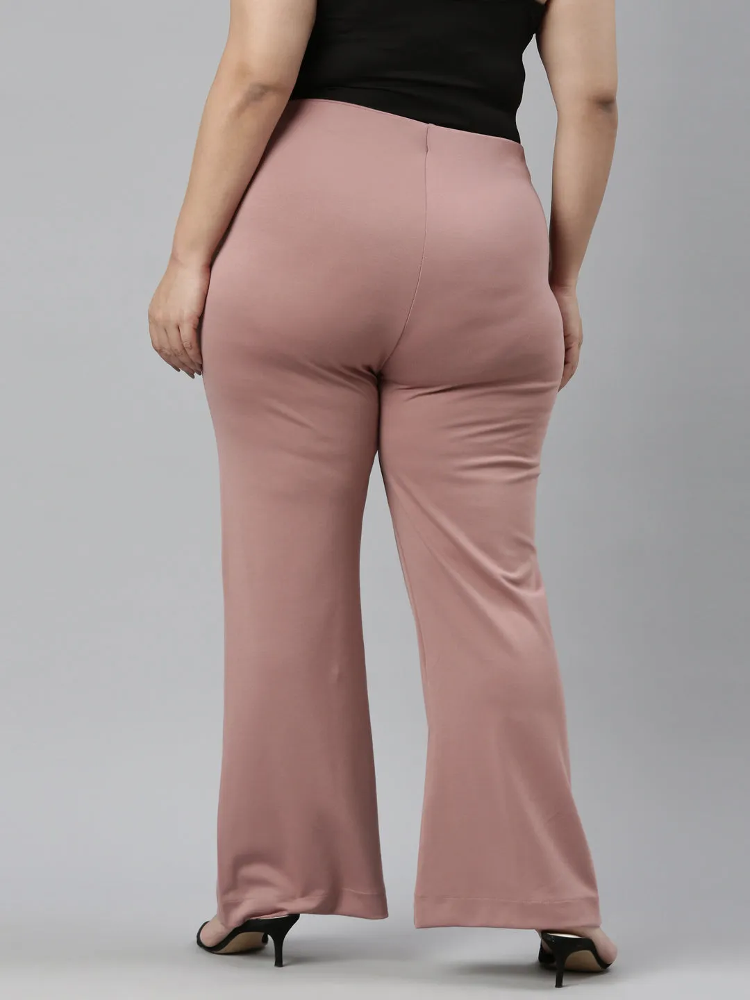 Rusty Pink Roma Ponte Flared Pant