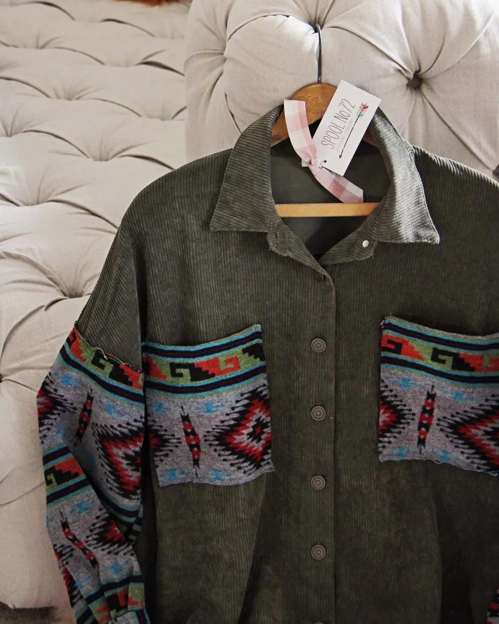 Sageland Corduroy Shacket