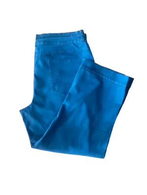Santana Jeans Blue Stretch Pull-On Capris