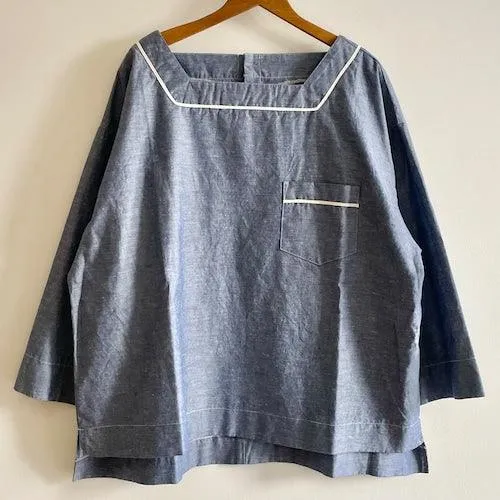Sarahwear - (C52891) Chambray Sailor Shirt