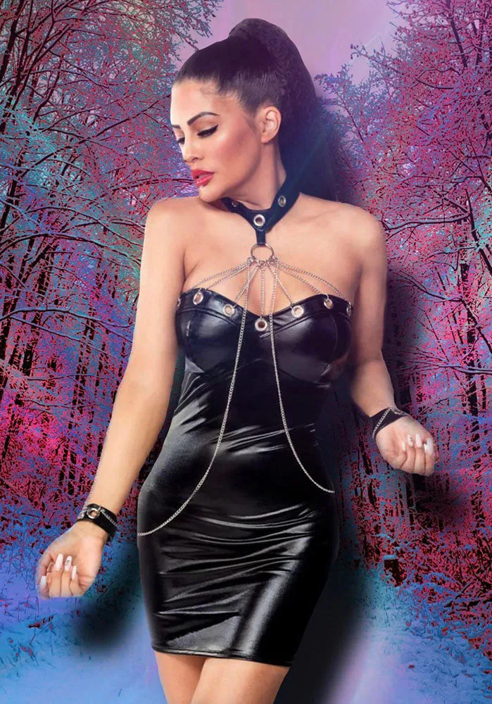 Saresia Wetlook Mini Dress