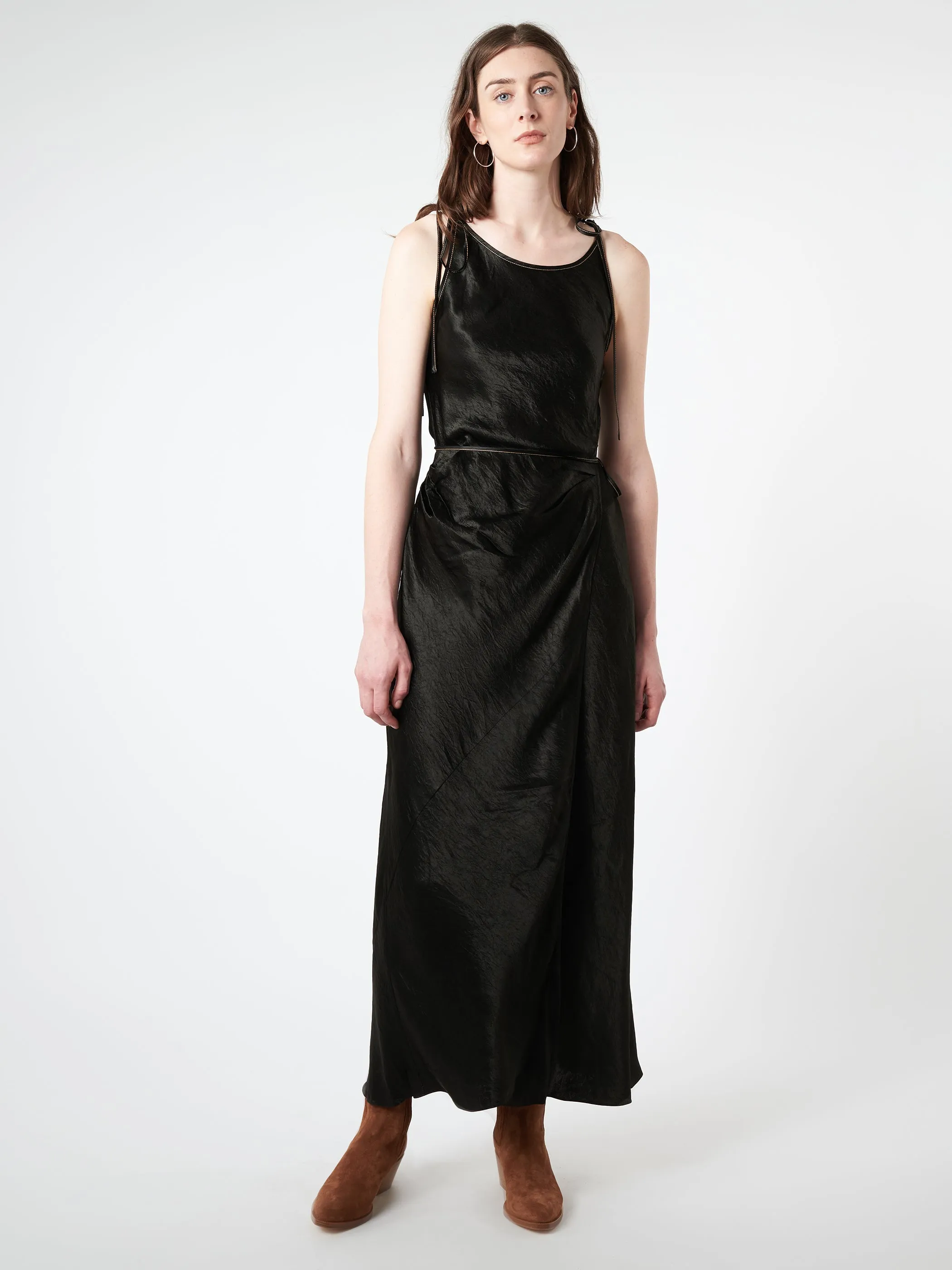 Satin Strap Dress
