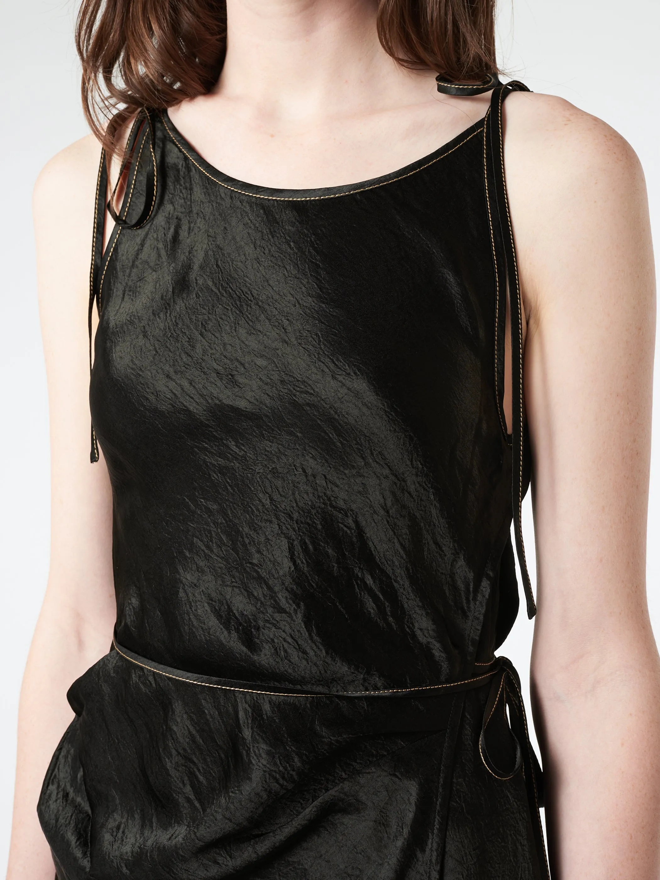 Satin Strap Dress